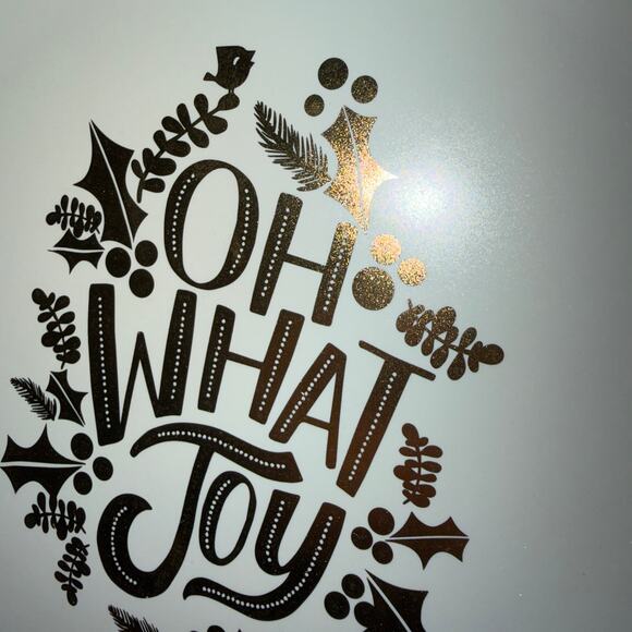 Dayspring Bless Your Day Holiday Giving Plate, White with Gold Foil, NEW IN BOX - Picture 3 of 6